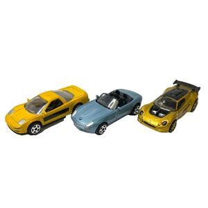 Lot of 3 Diecast Model Cars Lotus Elise BMW Z8 Honda Acura NSX Collectible